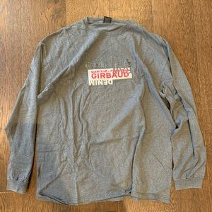 Marithe girbuad grey long sleeve denim men’s Xl